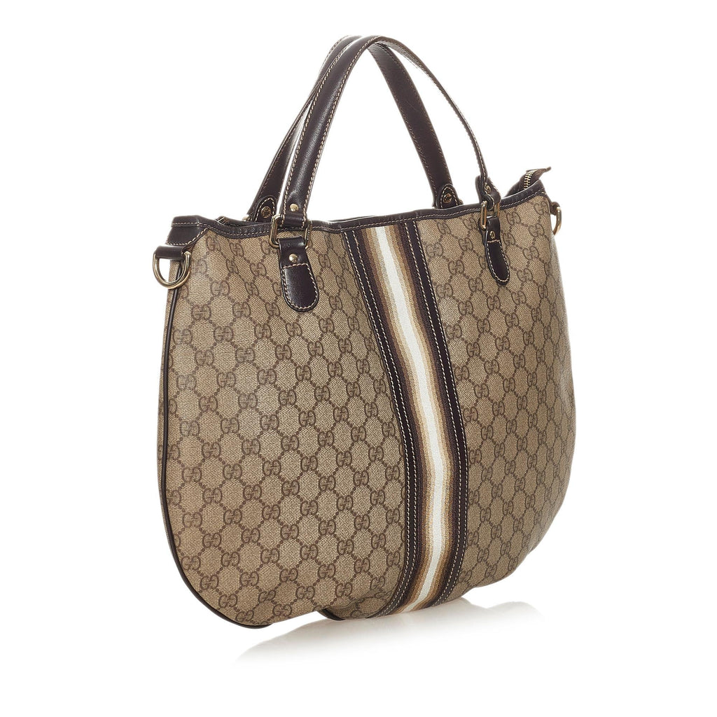 Gucci Gucci Supreme Web Satchel (SHG-27360)