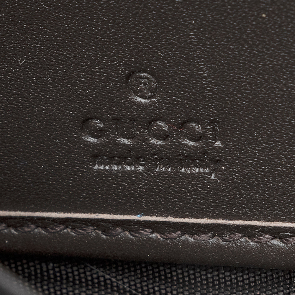 Gucci GG Supreme Web Zip Around Wallet (SHF-21820)