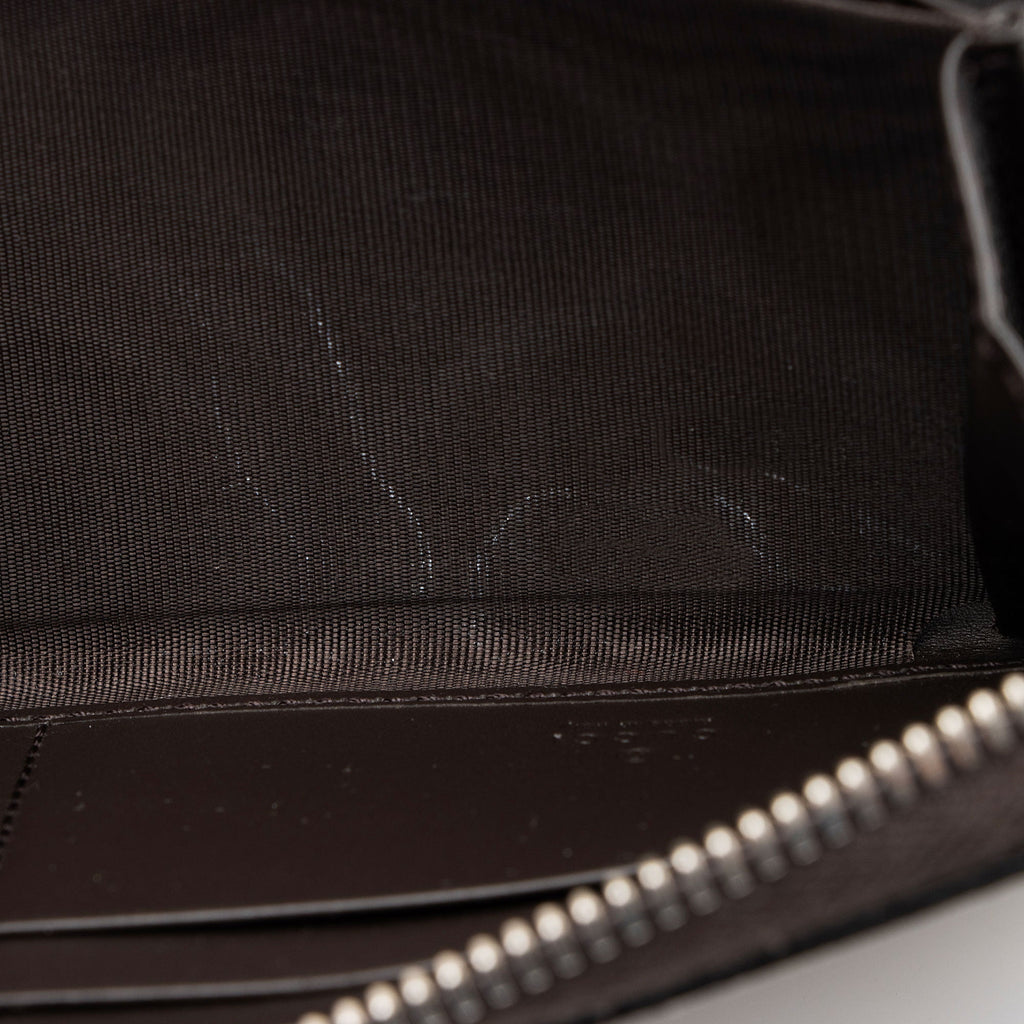 Gucci GG Supreme Web Zip Around Wallet