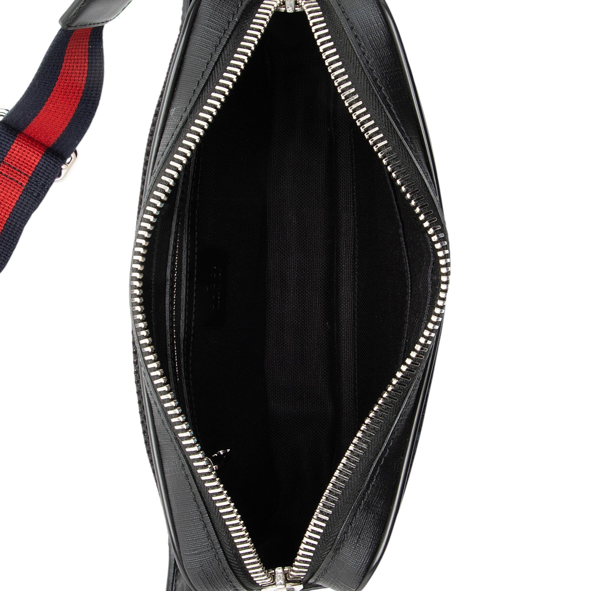 Gucci GG Supreme Web Zip Belt Bag