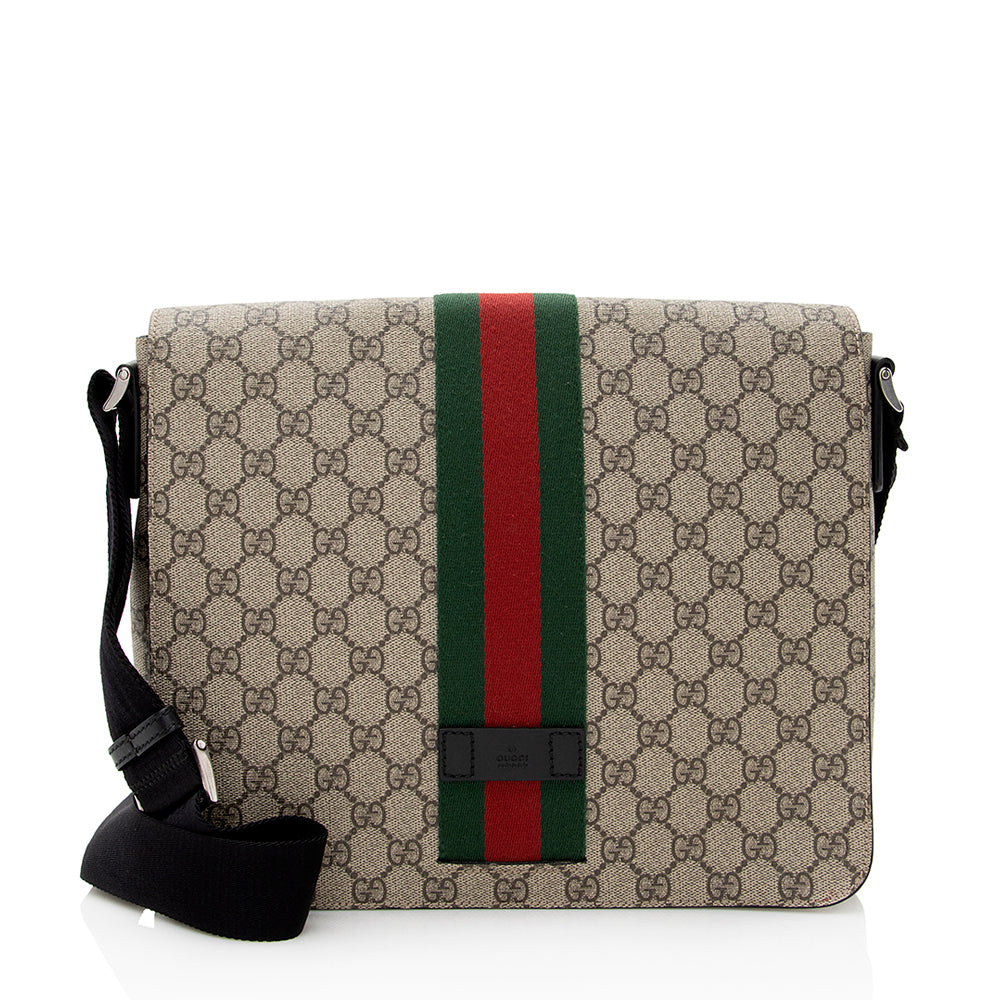 Gucci Gucci Supreme Web Messenger Bag (SHF-21187)