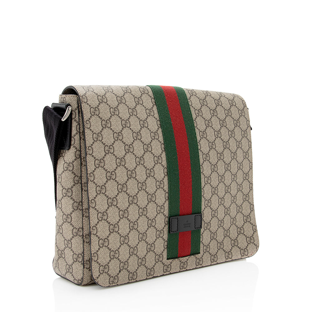 Gucci Gucci Supreme Web Messenger Bag (SHF-21187)