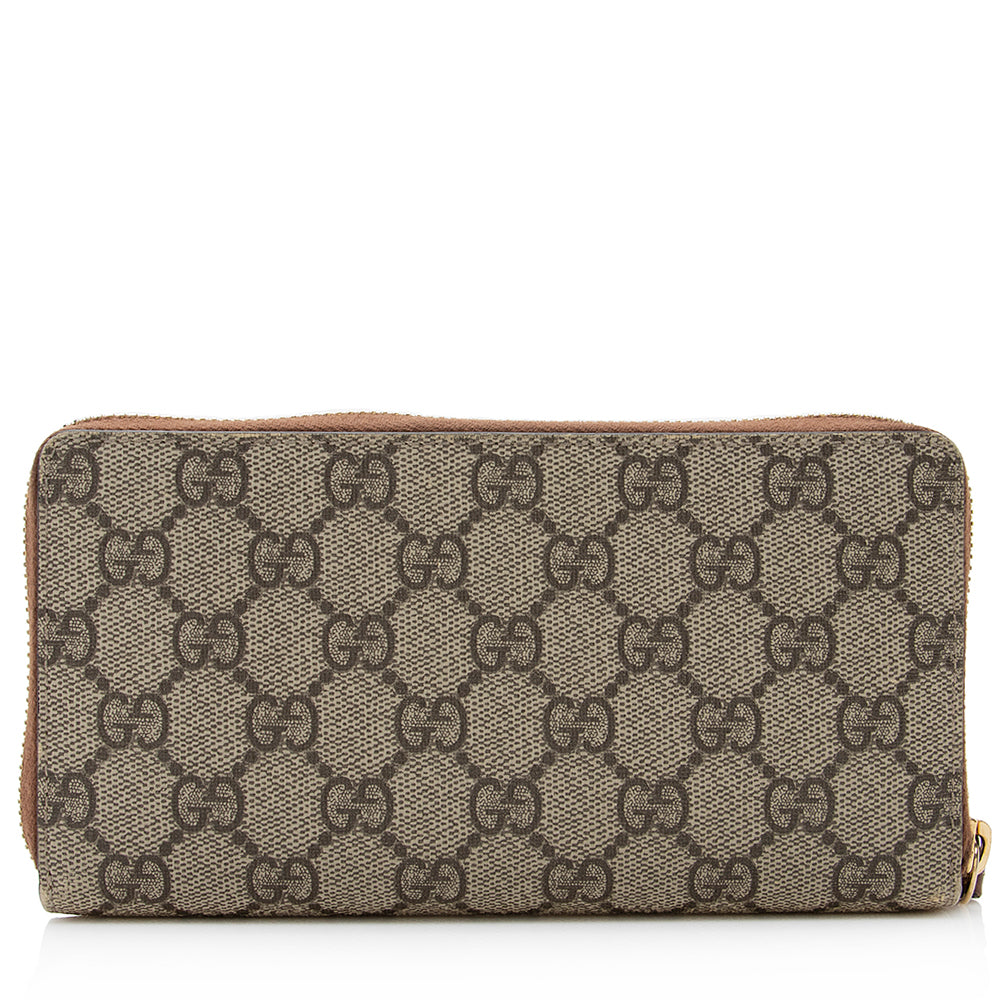 Gucci Gucci Supreme Zip Around Wallet (SHF-20939)