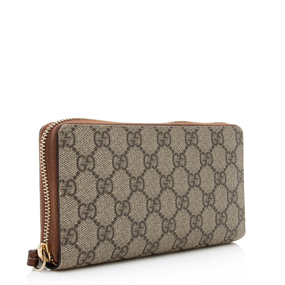 Gucci Gucci Supreme Zip Around Wallet (SHF-20939)