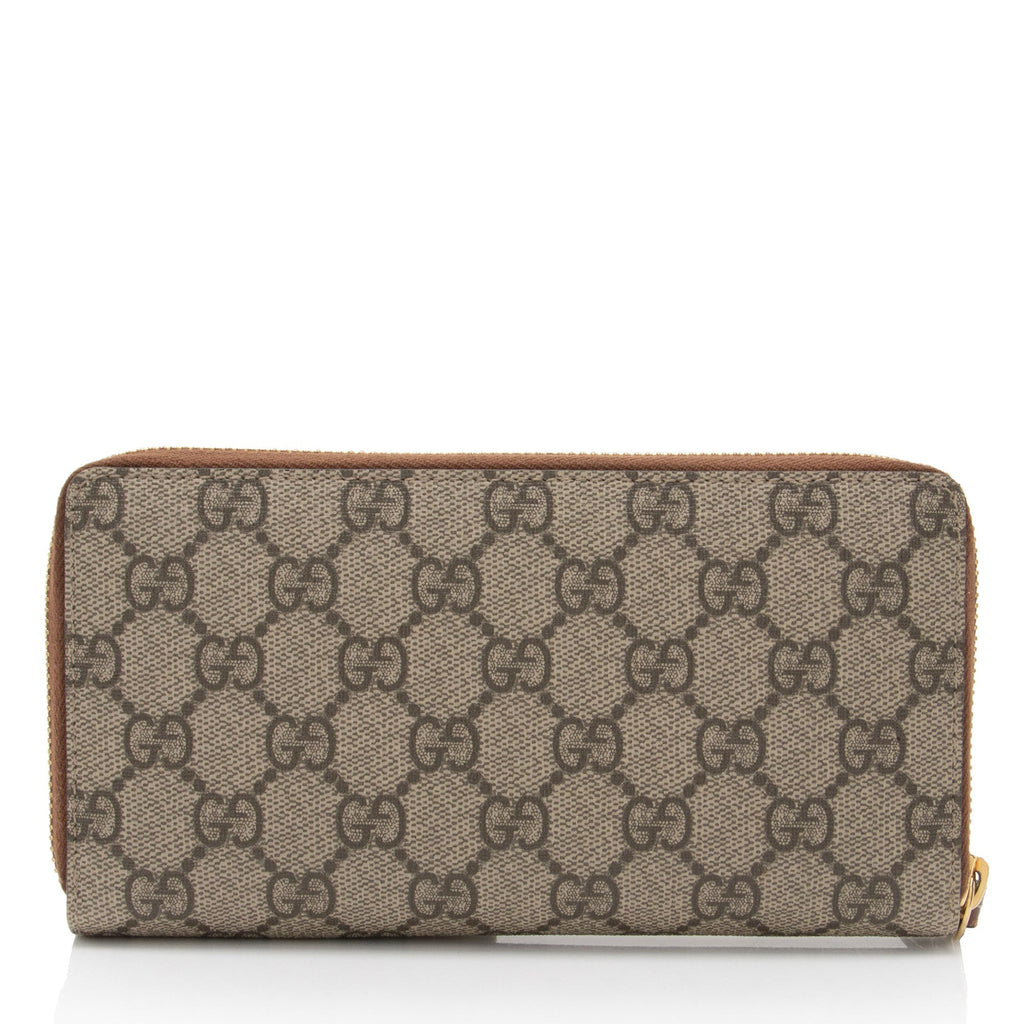 Gucci GG Supreme Zip Around Wallet (SHF-KJ2Sha)