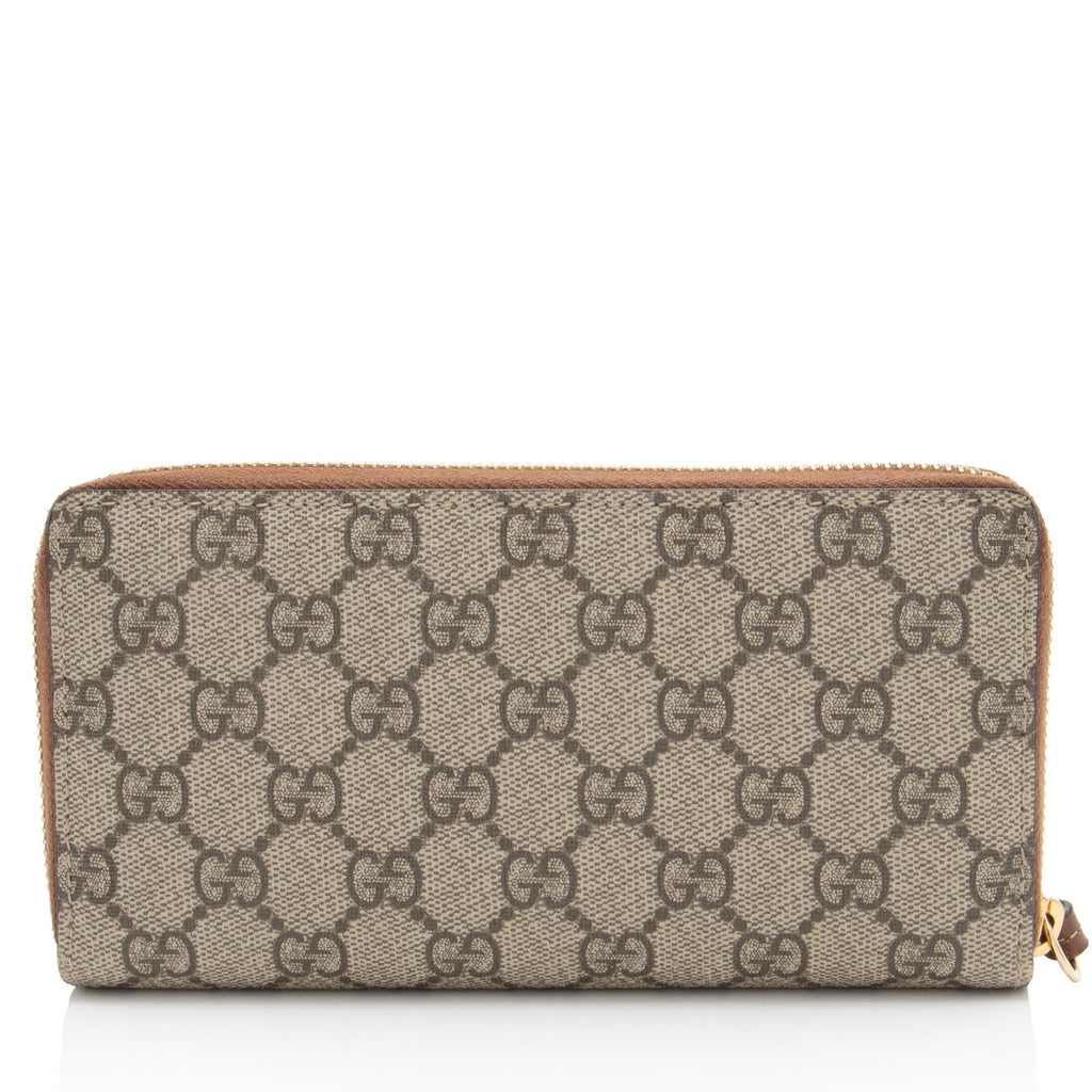 Gucci GG Supreme Zip Around Wallet