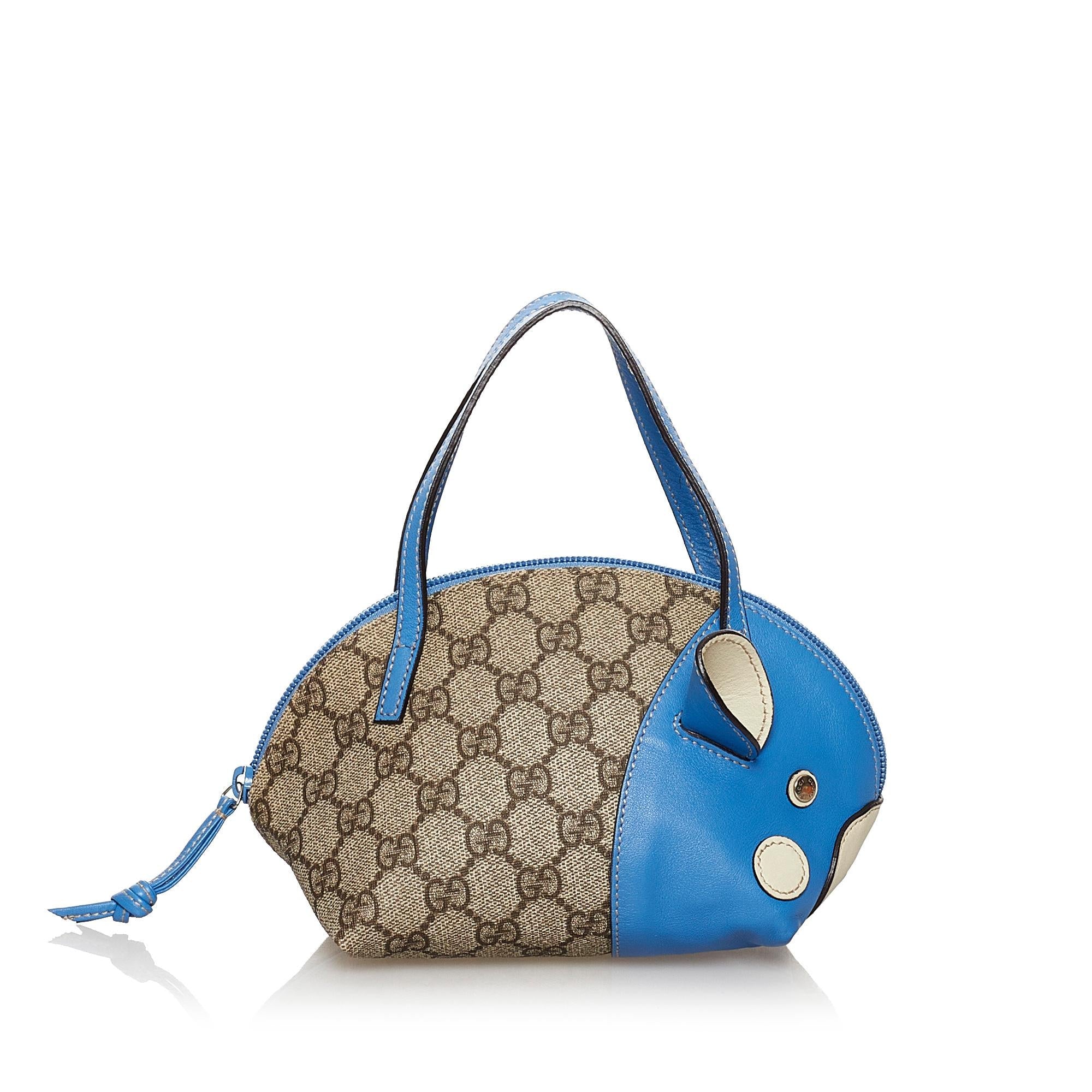 Gucci Gucci Supreme Zoo Handbag (SHG-30884)