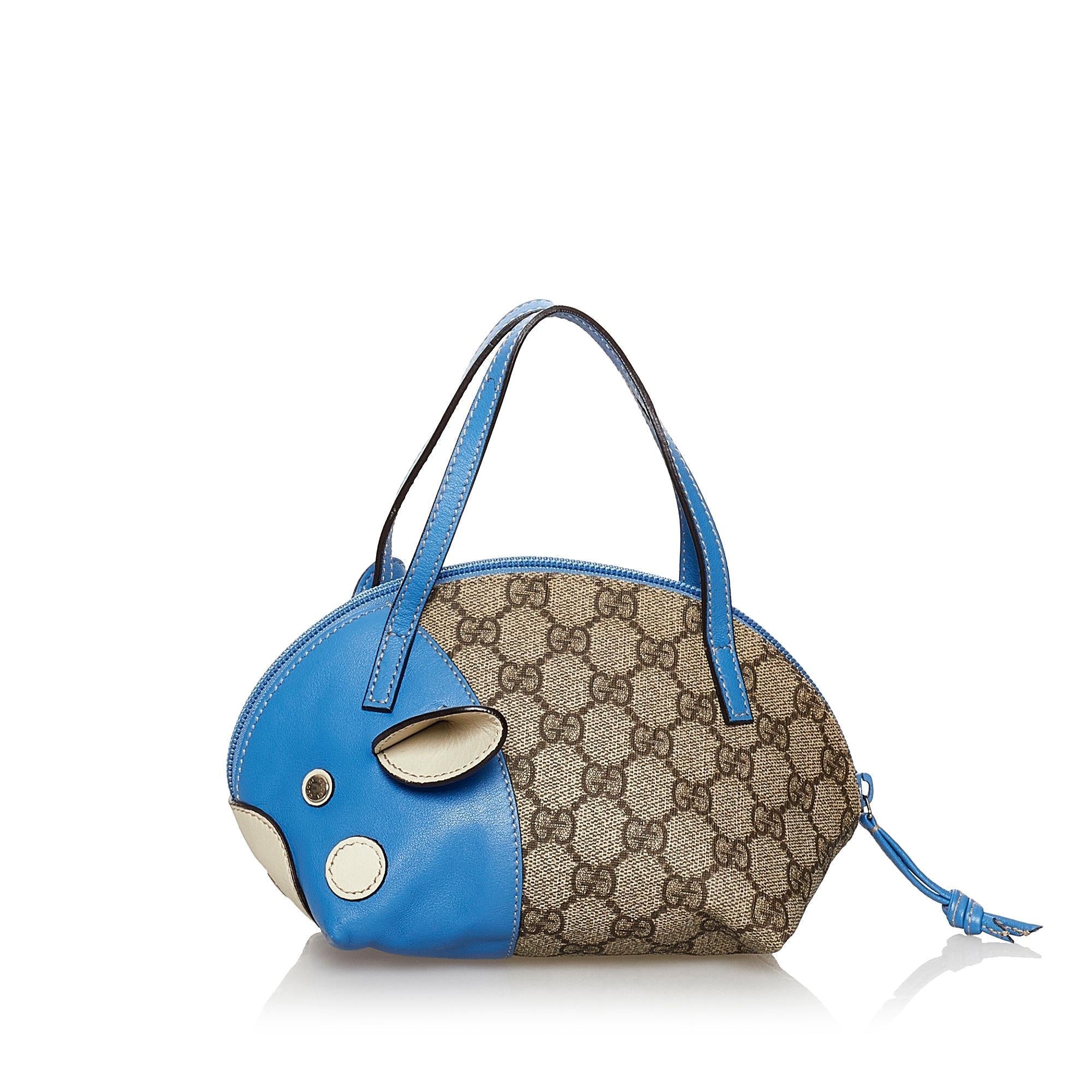 Gucci Gucci Supreme Zoo Handbag (SHG-30884)