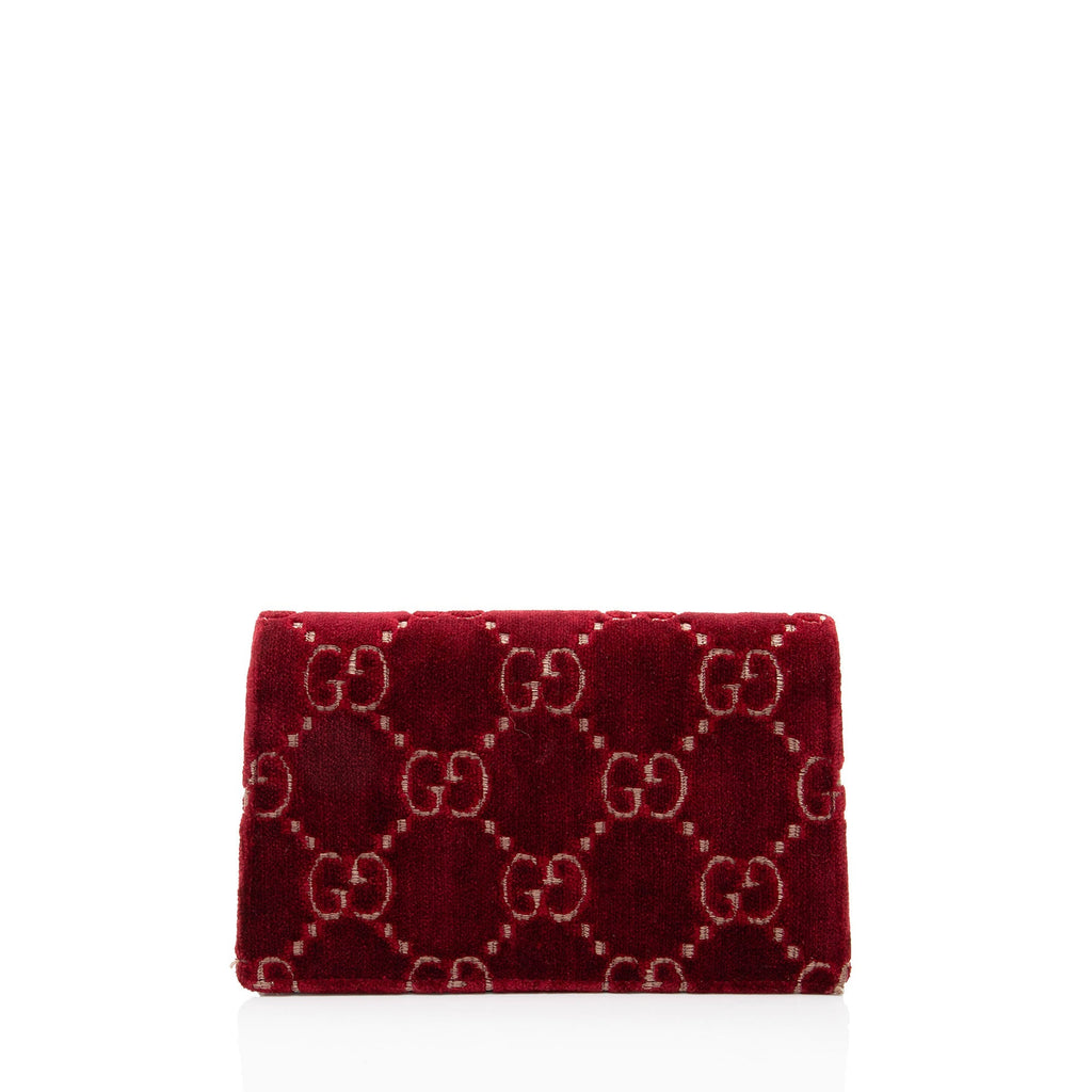 Gucci GG Velvet Crystal Dionysus Mini Shoulder Bag