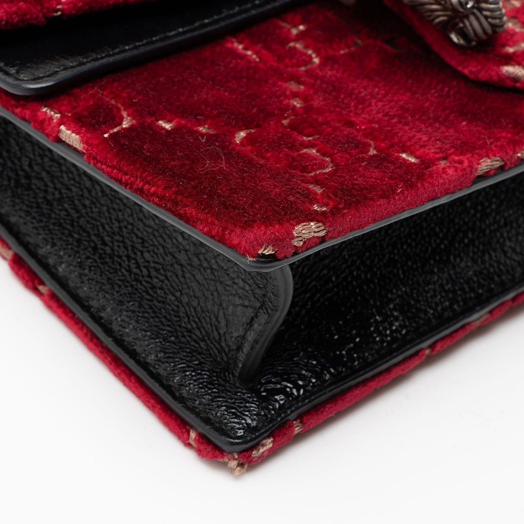 Gucci GG Velvet Crystal Dionysus Mini Shoulder Bag