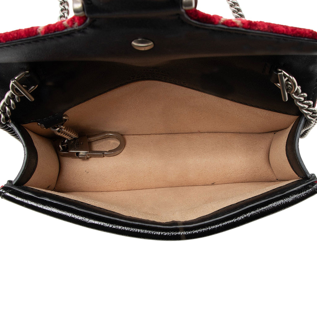 Gucci GG Velvet Crystal Dionysus Mini Shoulder Bag