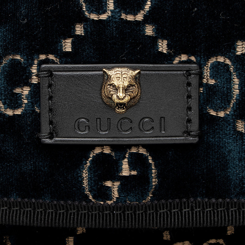 Gucci GG Velvet Medium Flap Backpack (SHF-6tMz52)