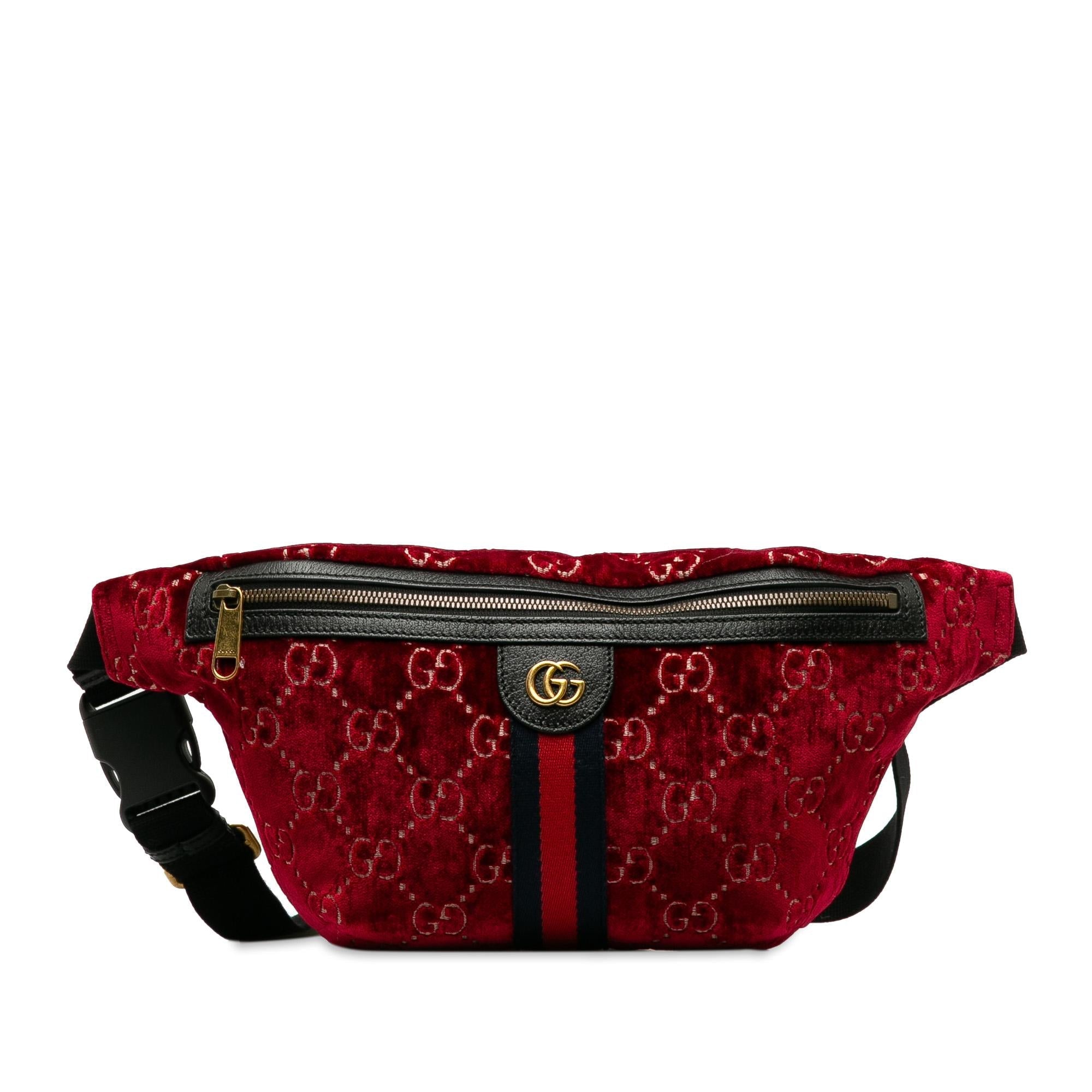 Gucci GG Velvet Ophidia Belt Bag (SHG-vPMoAs)