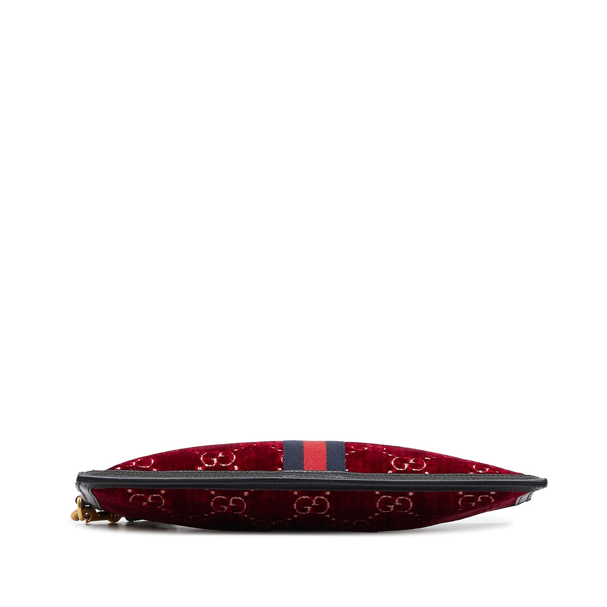 Gucci GG Velvet Ophidia Clutch Bag (SHG-0Q4r1S)
