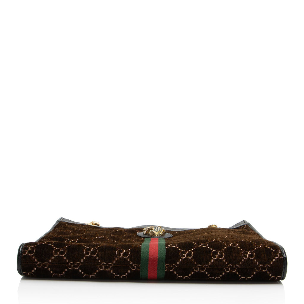 Gucci GG Velvet Rajah Large Tote (SHF-n1PHcG)