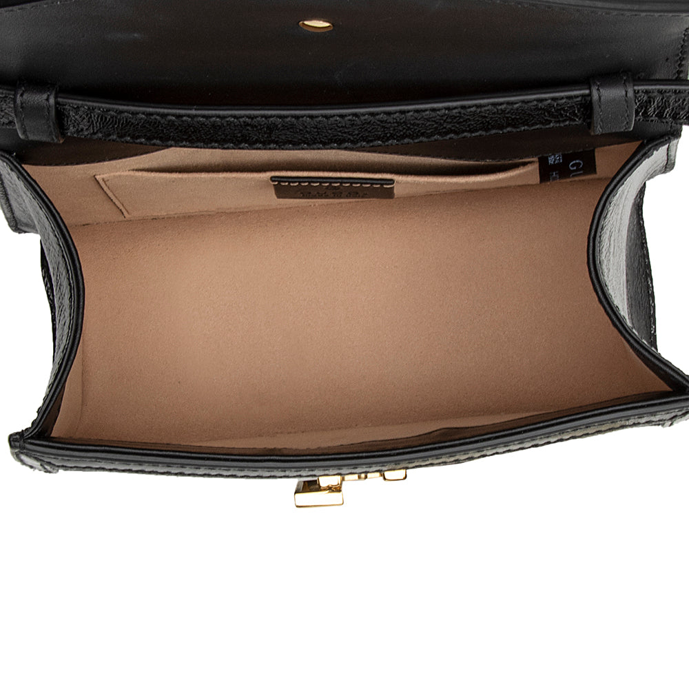 Gucci GG Velvet Sylvie Mini Satchel (SHF-22913)