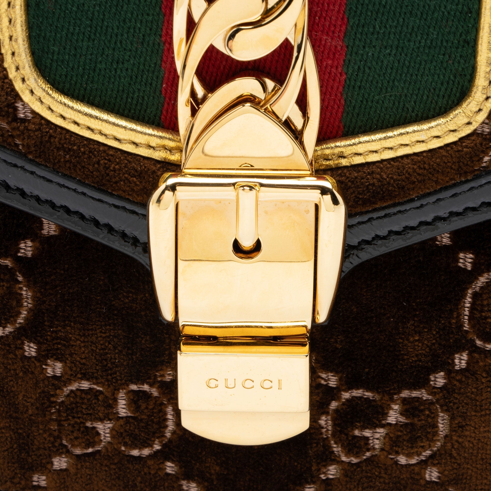 Gucci GG Velvet Sylvie Mini Top Handle