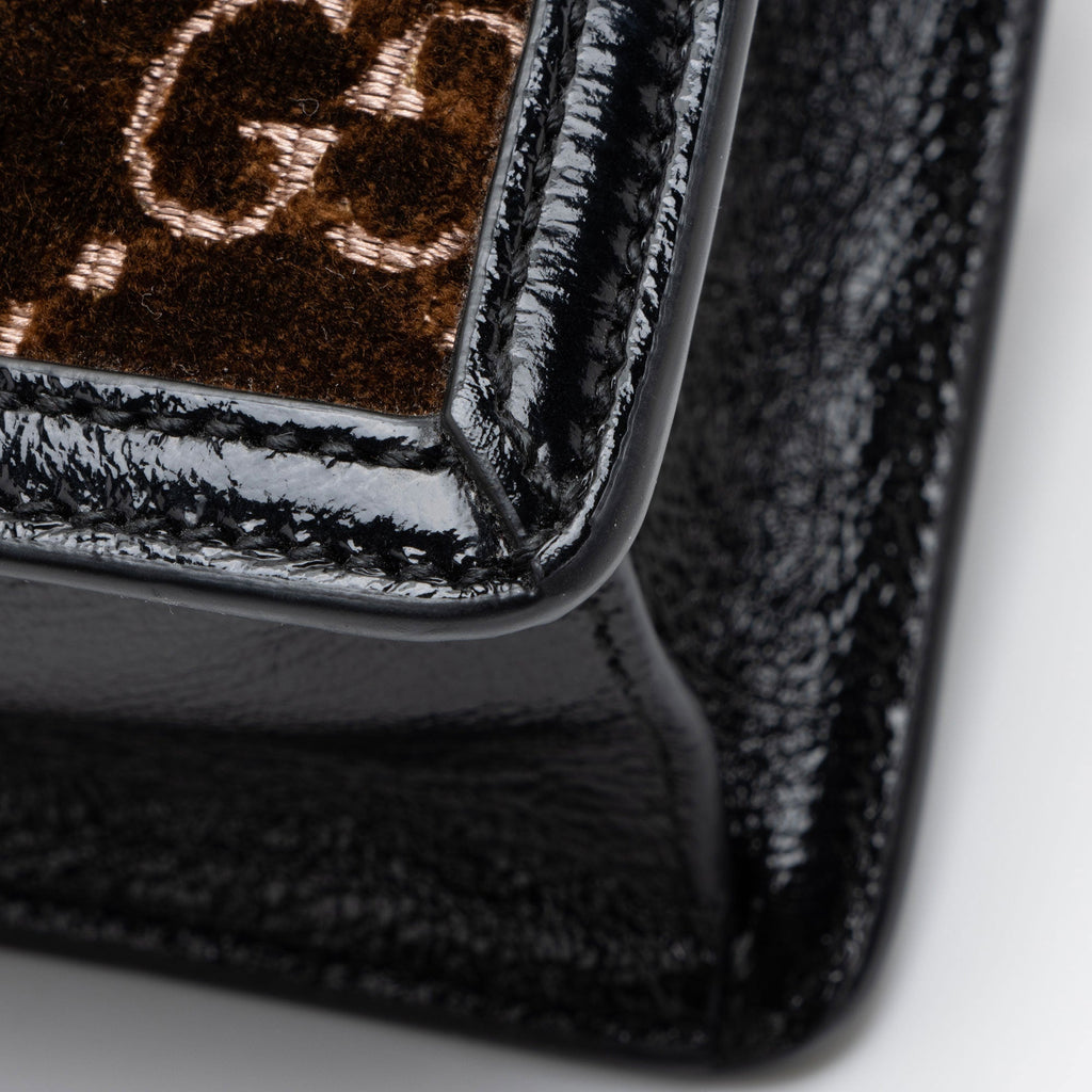 Gucci GG Velvet Sylvie Mini Top Handle