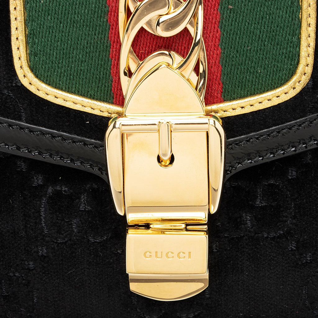Gucci GG Velvet Sylvie Small Shoulder Bag