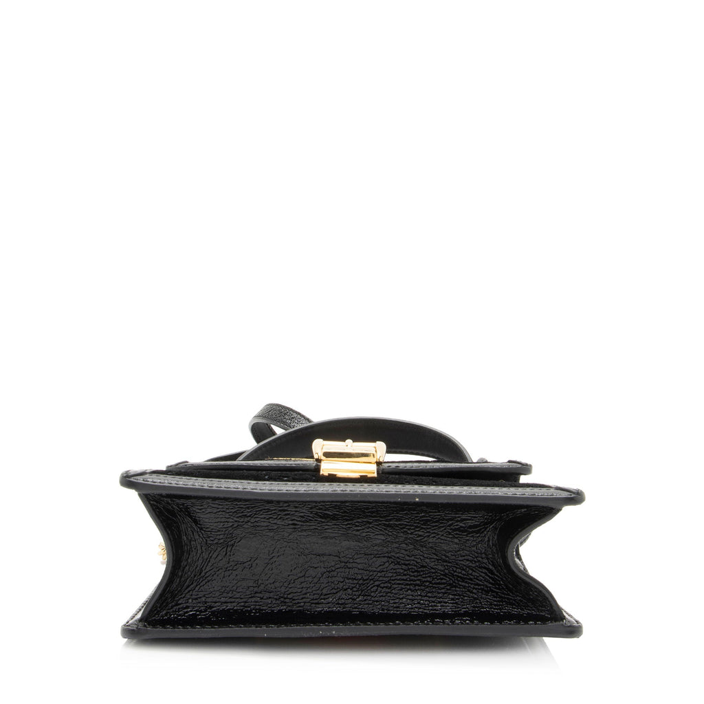 Gucci GG Velvet Web Sylvie Mini Top Handle (SHF-G3UDXc)