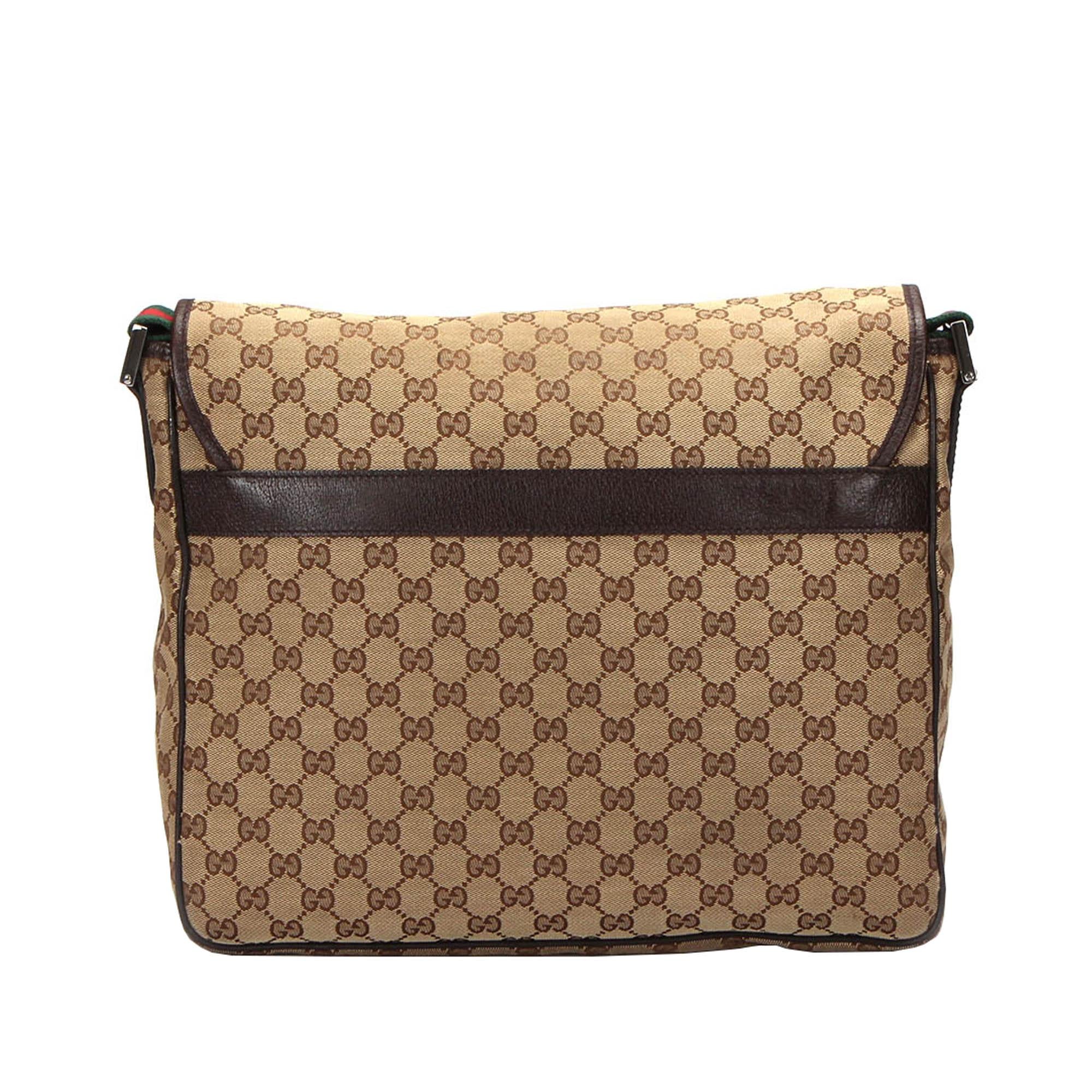 Gucci Gucci Web Canvas Crossbody Bag (SHG-28159)