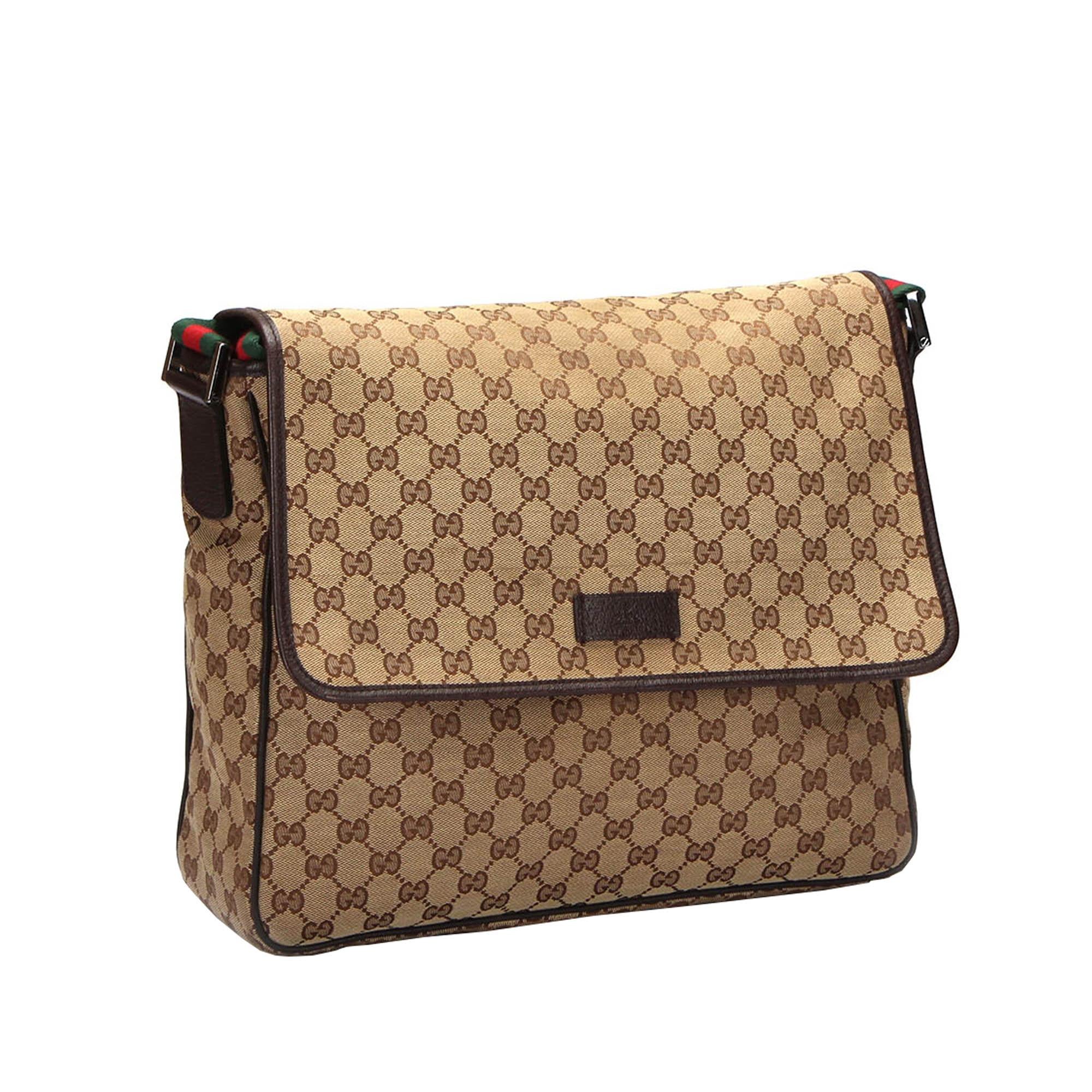 Gucci Gucci Web Canvas Crossbody Bag (SHG-28159)