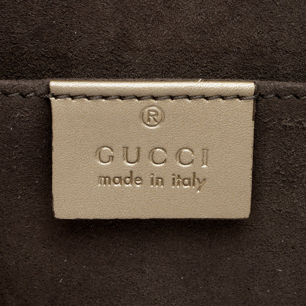 Gucci Galassia Leather Padlock Small Shoulder Bag (SHF-Tu7mRP)