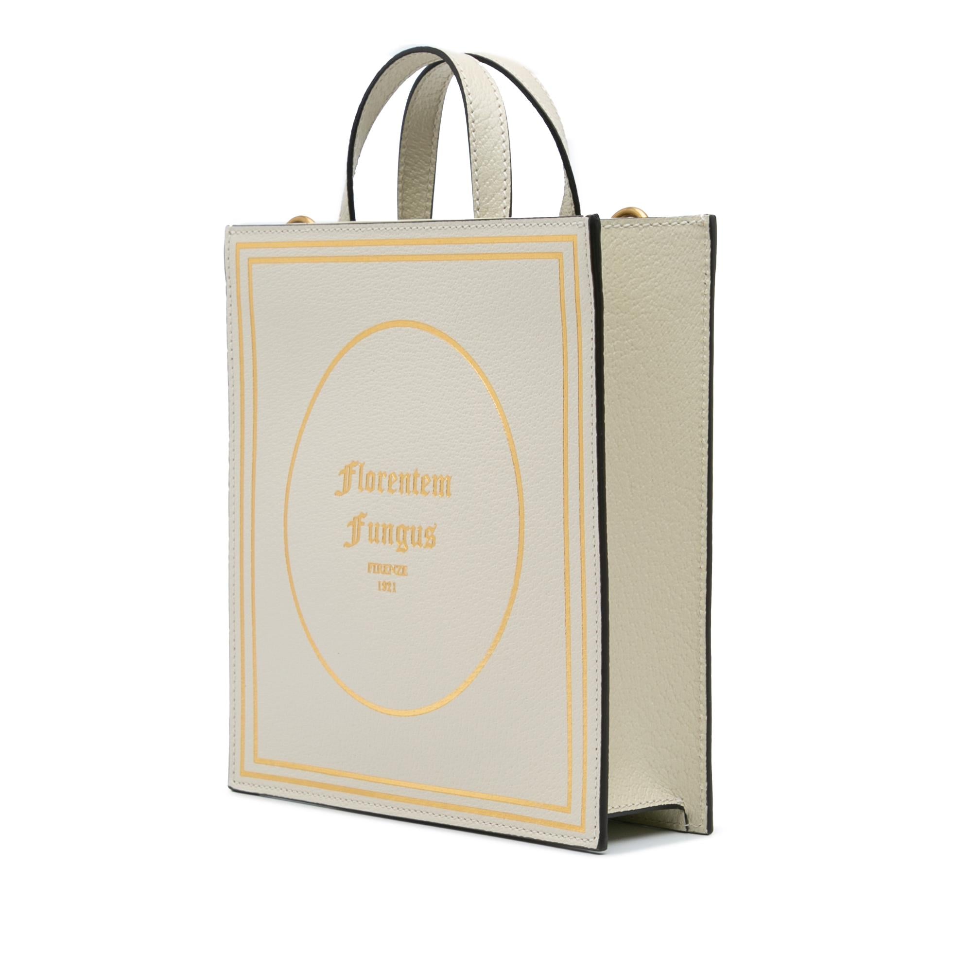 Gucci GardLB Calfskin Mushrooms Vertical Shopping Tote