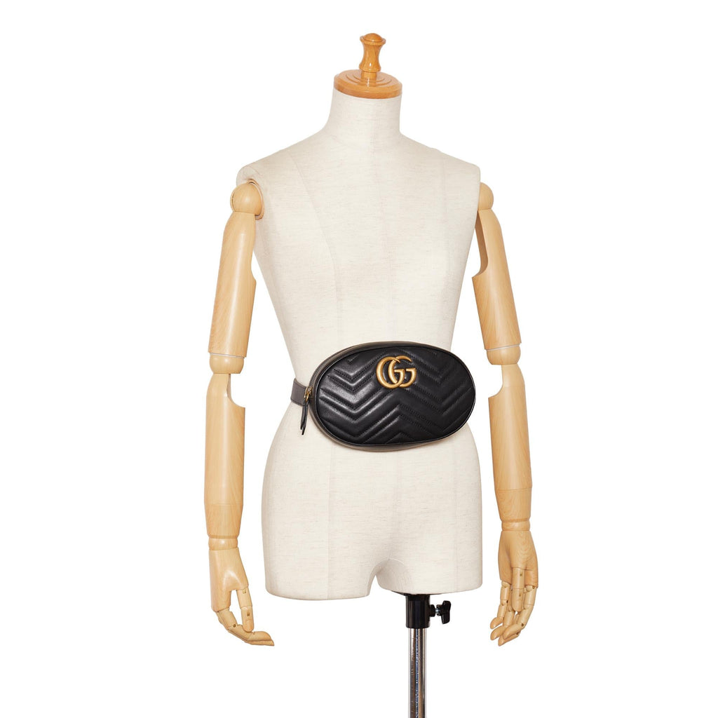 Gucci Gg Marmont Matelasse Belt Bag (SHG-FpHiDN)