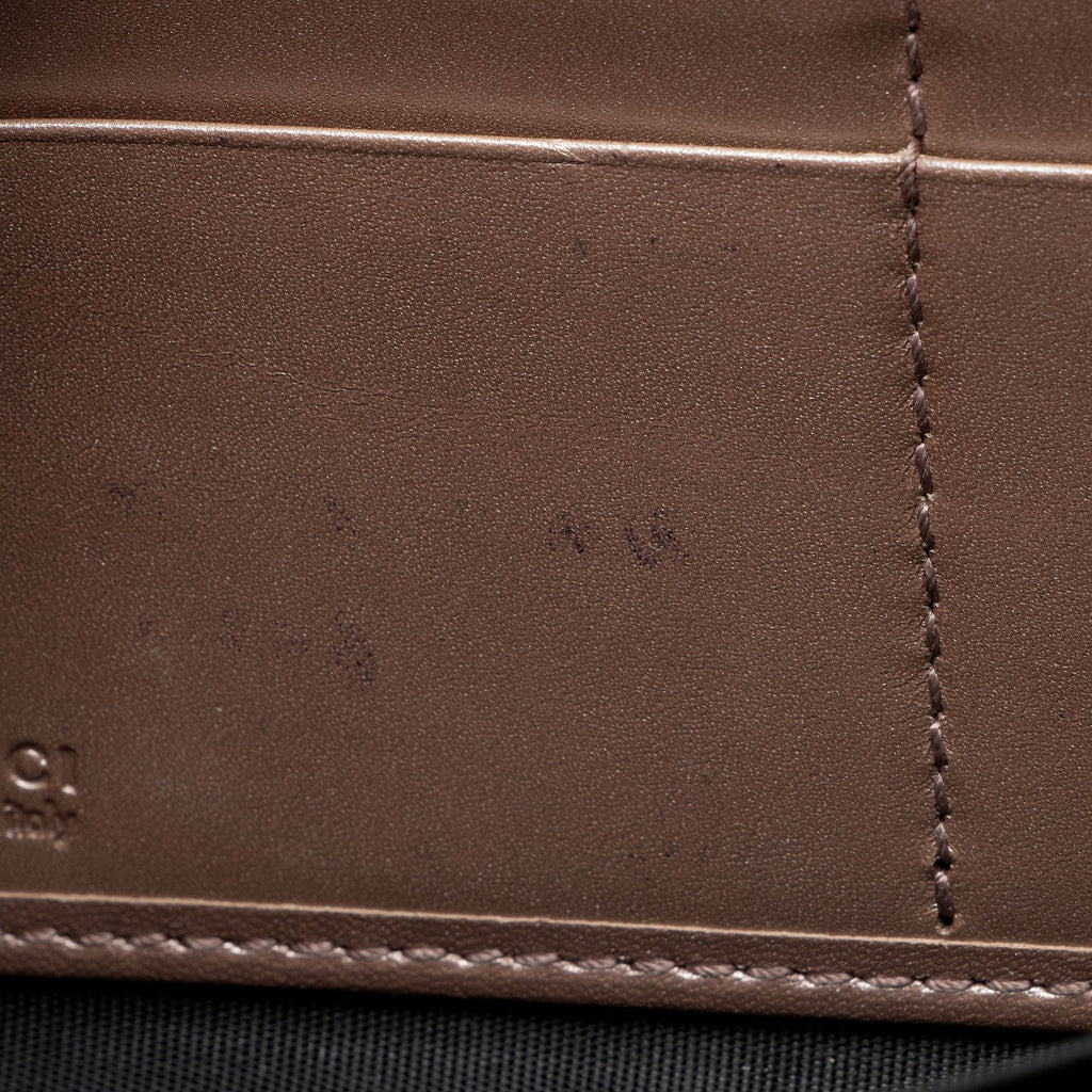 Gucci Glazed Leather Zip Around Wallet