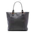 Gucci Grained Calfskin Bamboo Shopper Tote