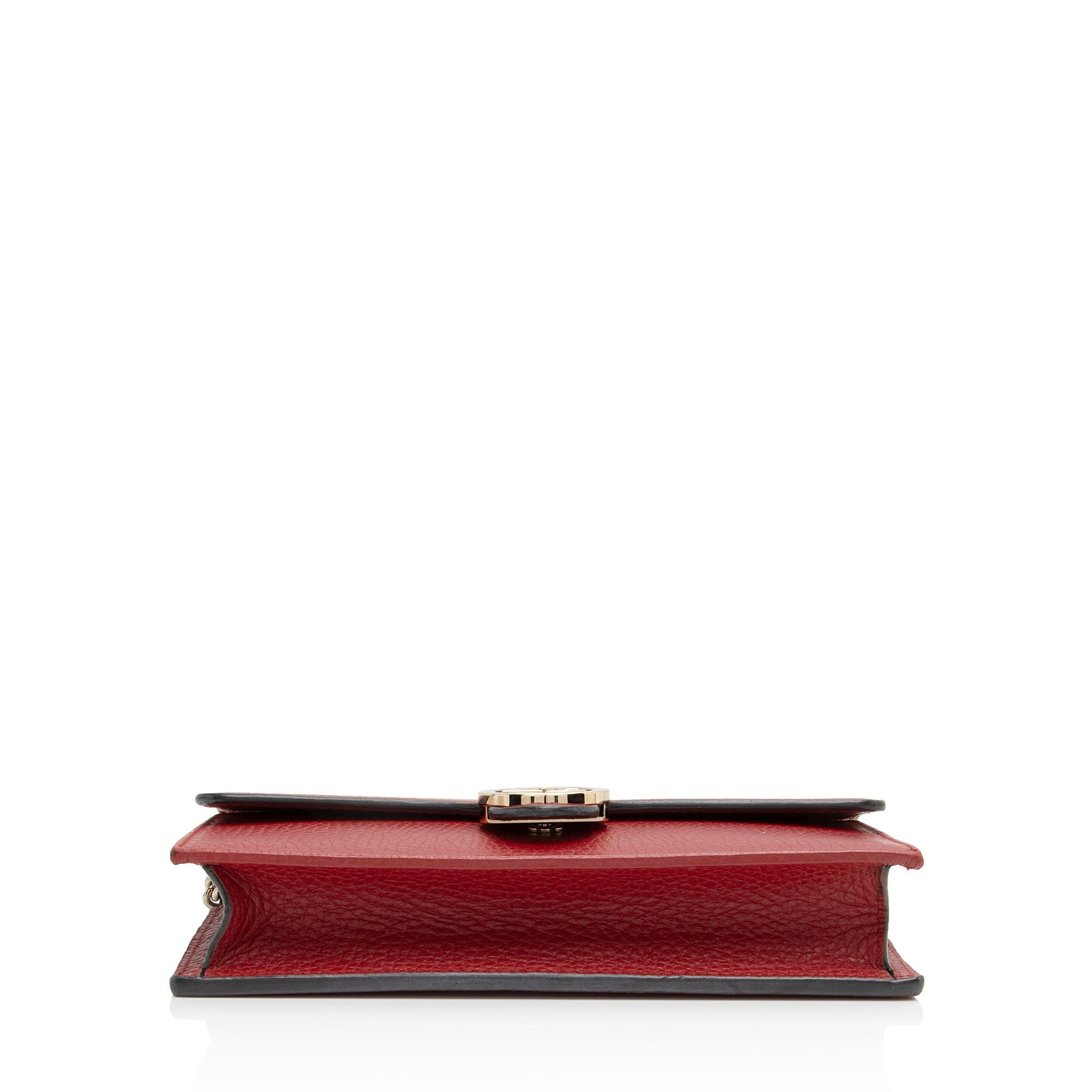 Gucci Grained Calfskin Interlocking G Chain Wallet (SHF-SJaalH)
