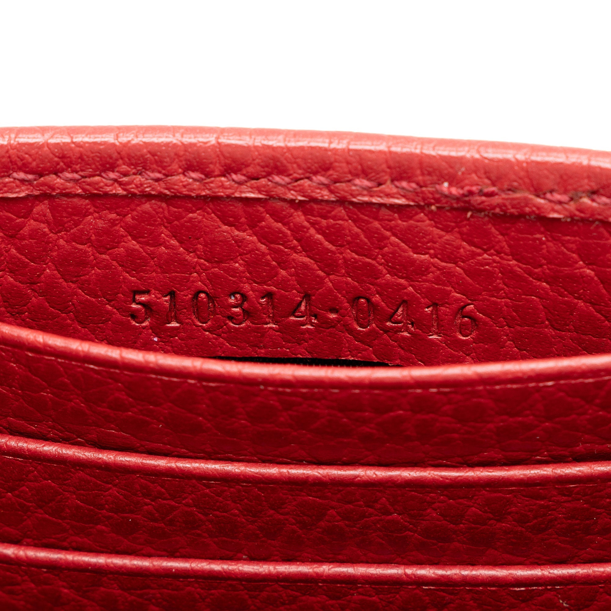 Gucci Grained Calfskin Interlocking G Chain Wallet (SHF-SJaalH)