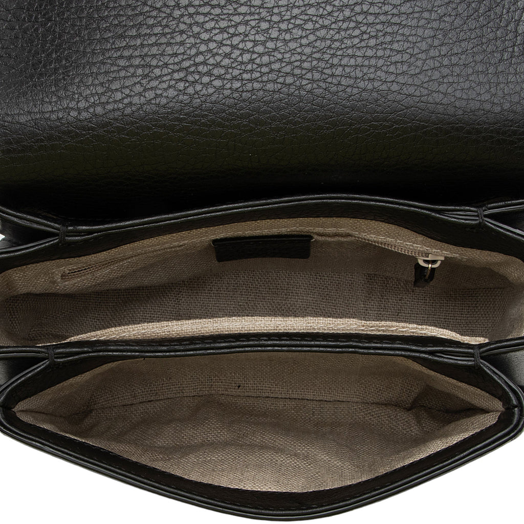 Gucci Grained Calfskin Interlocking G Small Crossbody Bag (SHF-lys74k)