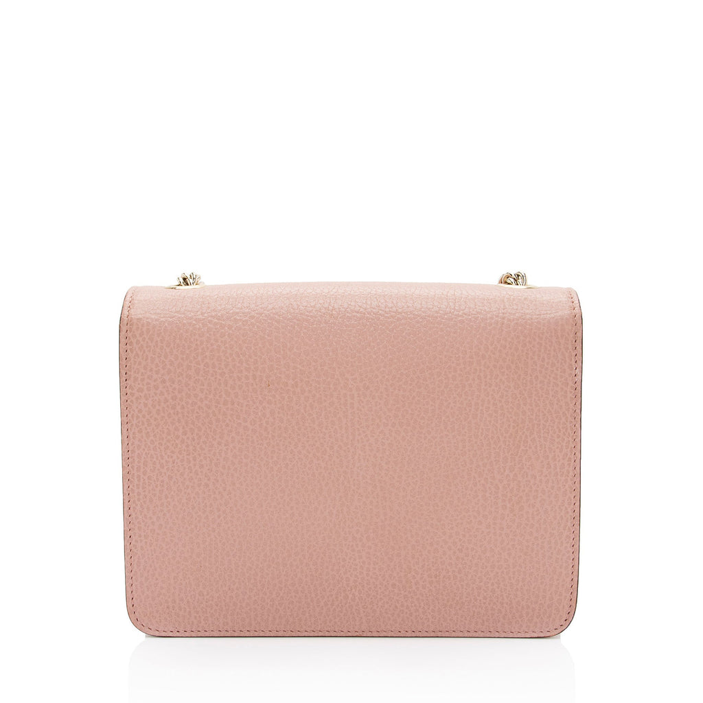 Gucci Grained Calfskin Interlocking G Small Shoulder Bag (SHF-eMNjXX)