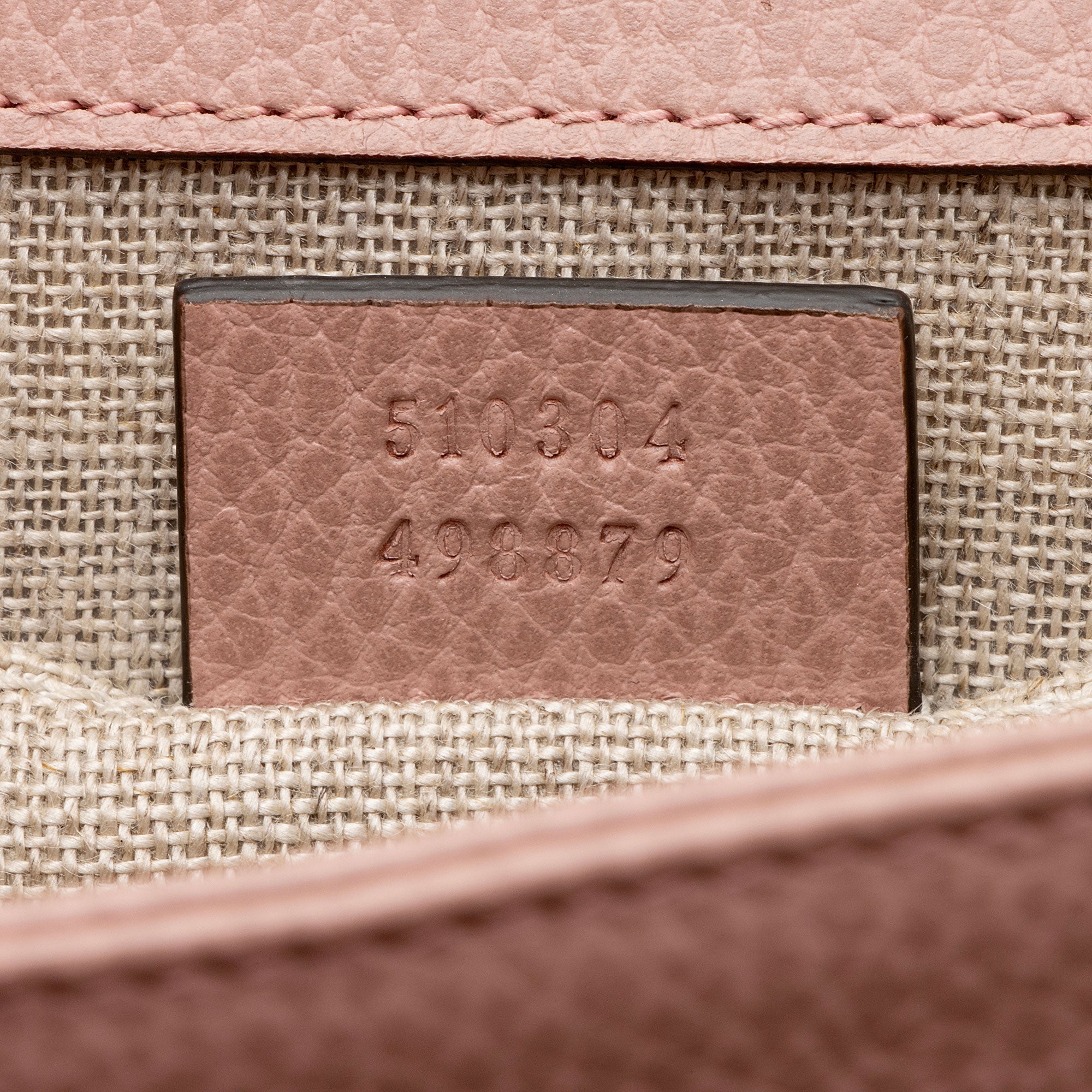 Gucci Grained Calfskin Interlocking G Small Shoulder Bag (SHF-eMNjXX)