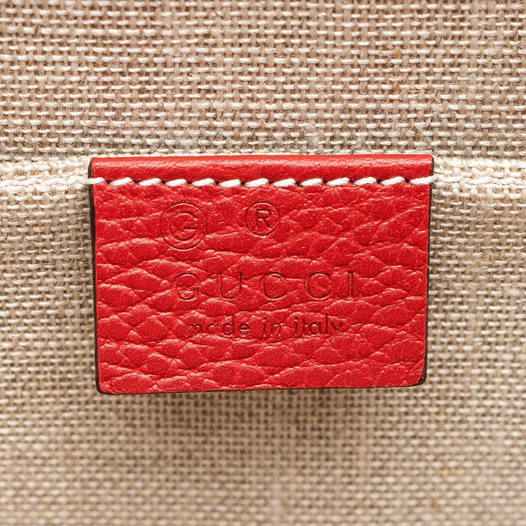 Gucci Grained Calfskin Interlocking G Small Shoulder Bag