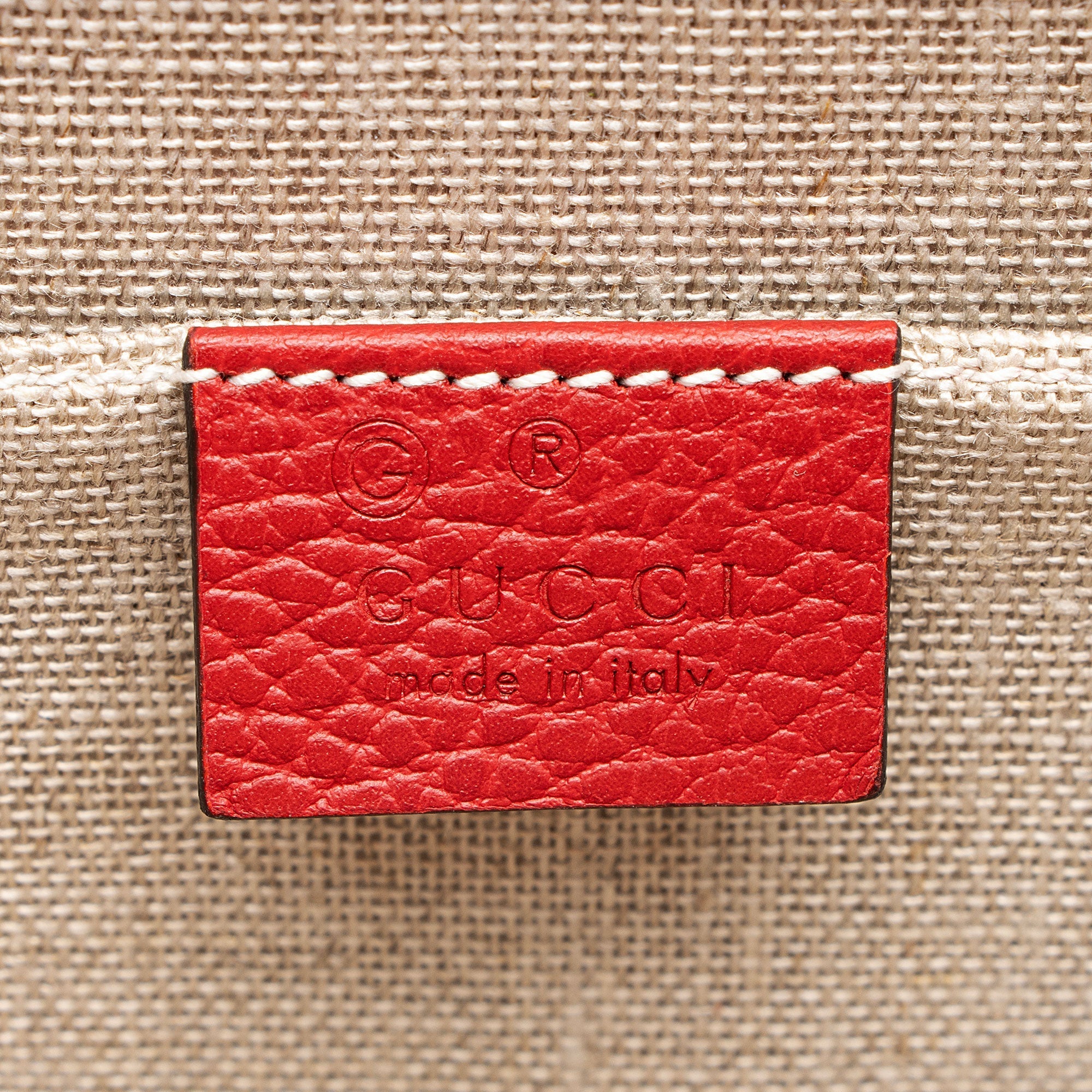 Gucci Grained Calfskin Interlocking G Small Shoulder Bag