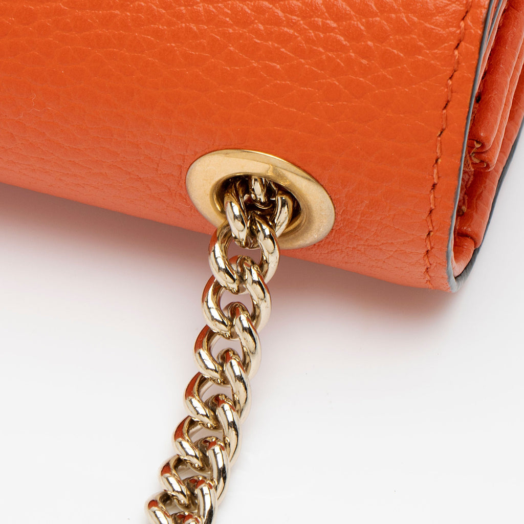 Gucci Grained Calfskin Interlocking G Small Shoulder Bag