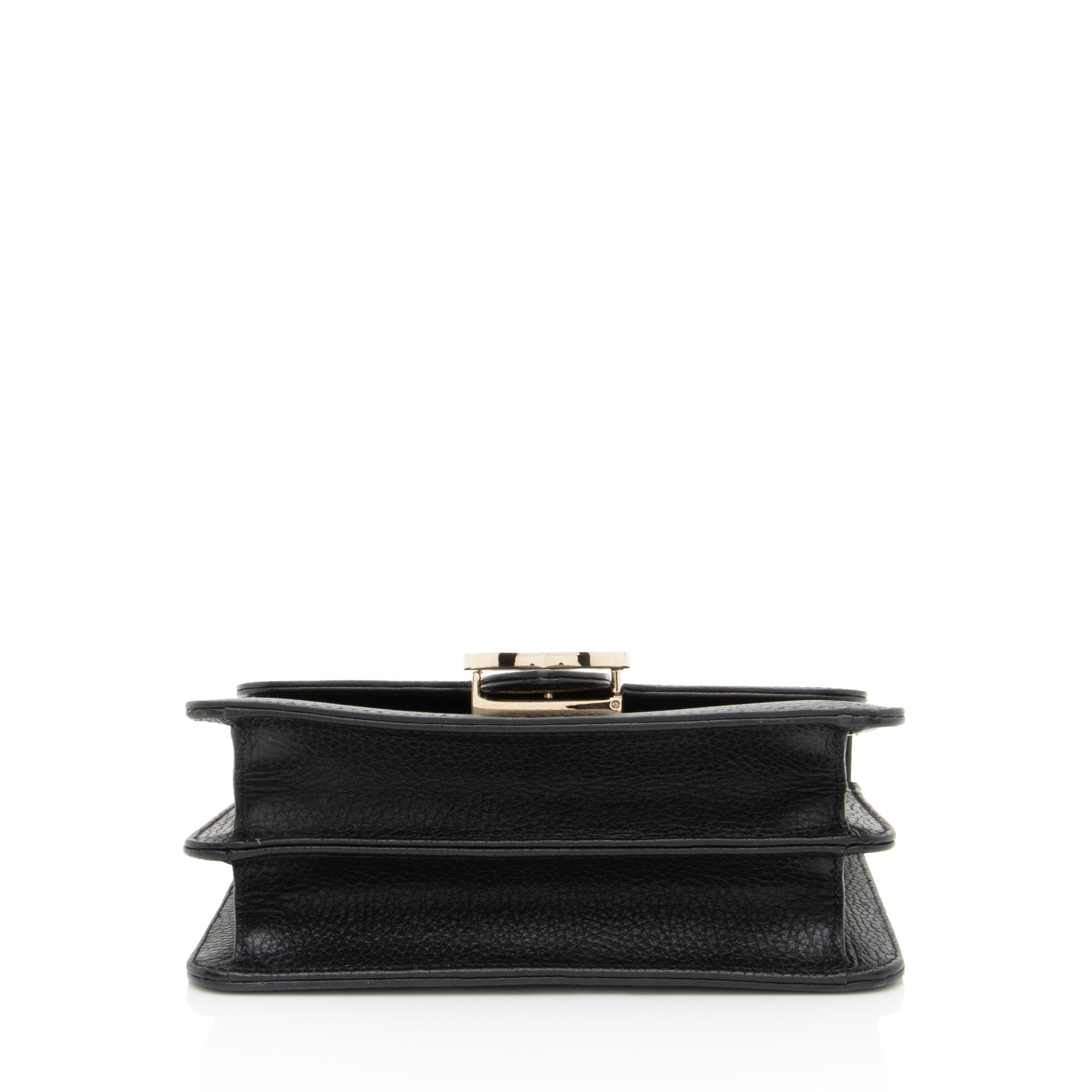 Gucci Grained Calfskin Interlocking G Small Shoulder Bag
