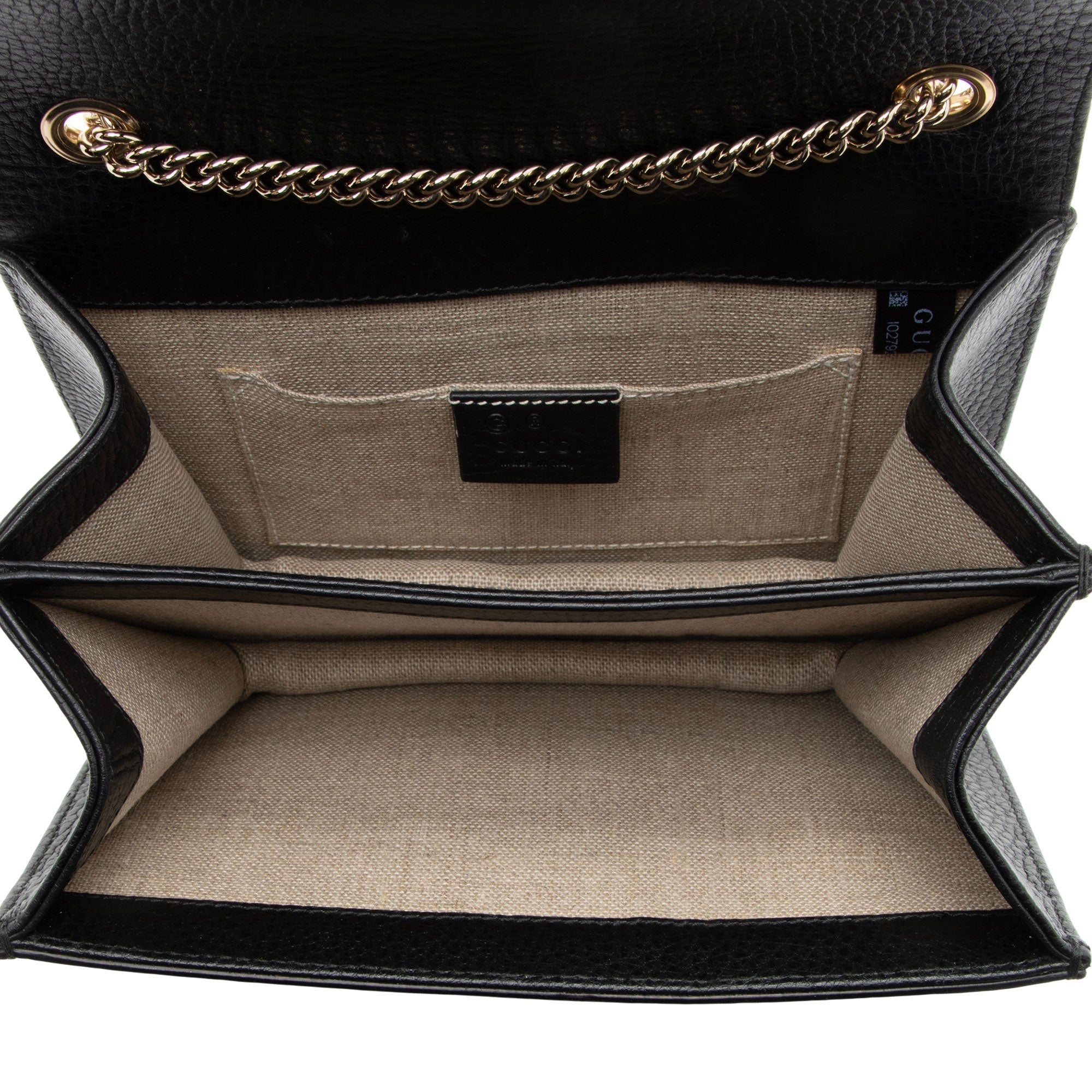 Gucci Grained Calfskin Interlocking G Small Shoulder Bag