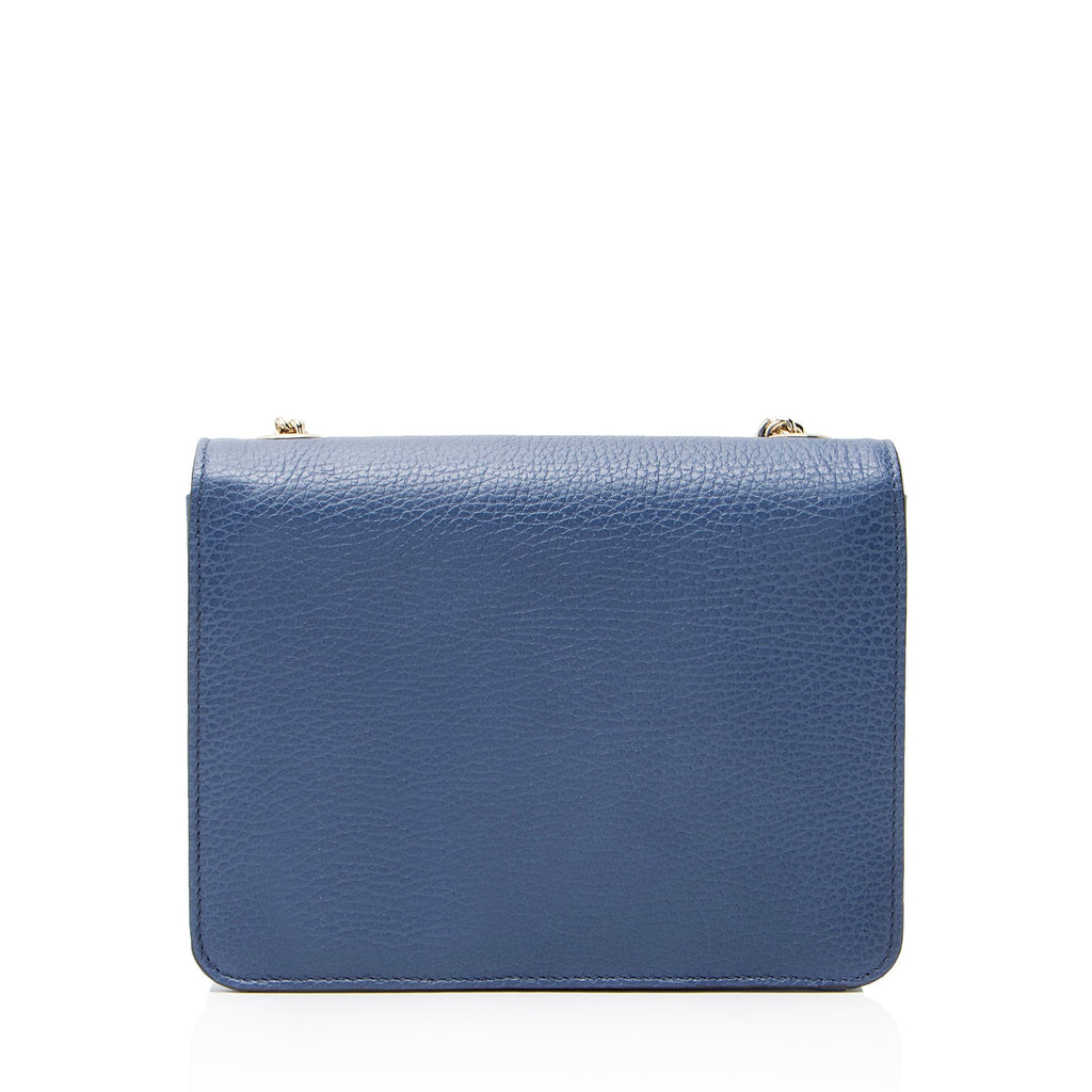 Gucci Grained Calfskin Interlocking G Small Shoulder Bag