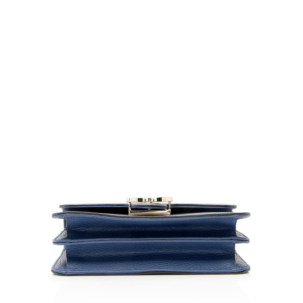 Gucci Grained Calfskin Interlocking G Small Shoulder Bag