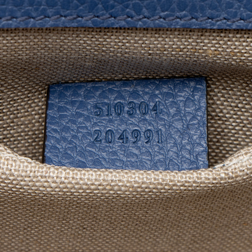 Gucci Grained Calfskin Interlocking G Small Shoulder Bag
