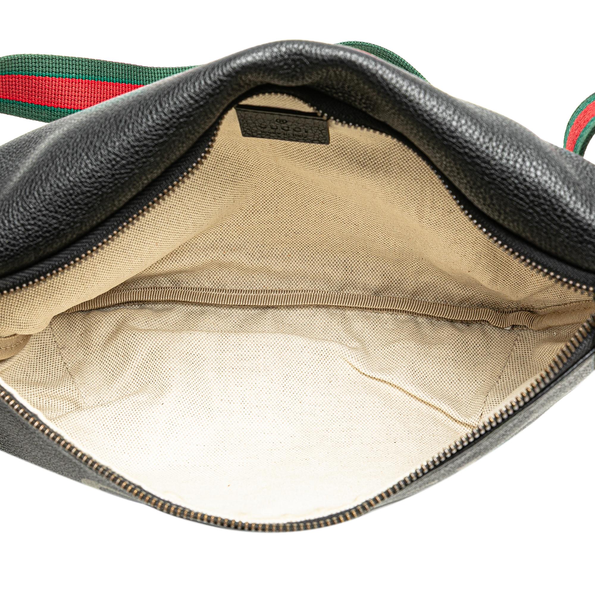 Gucci Grained Calfskin Logo Belt Bag