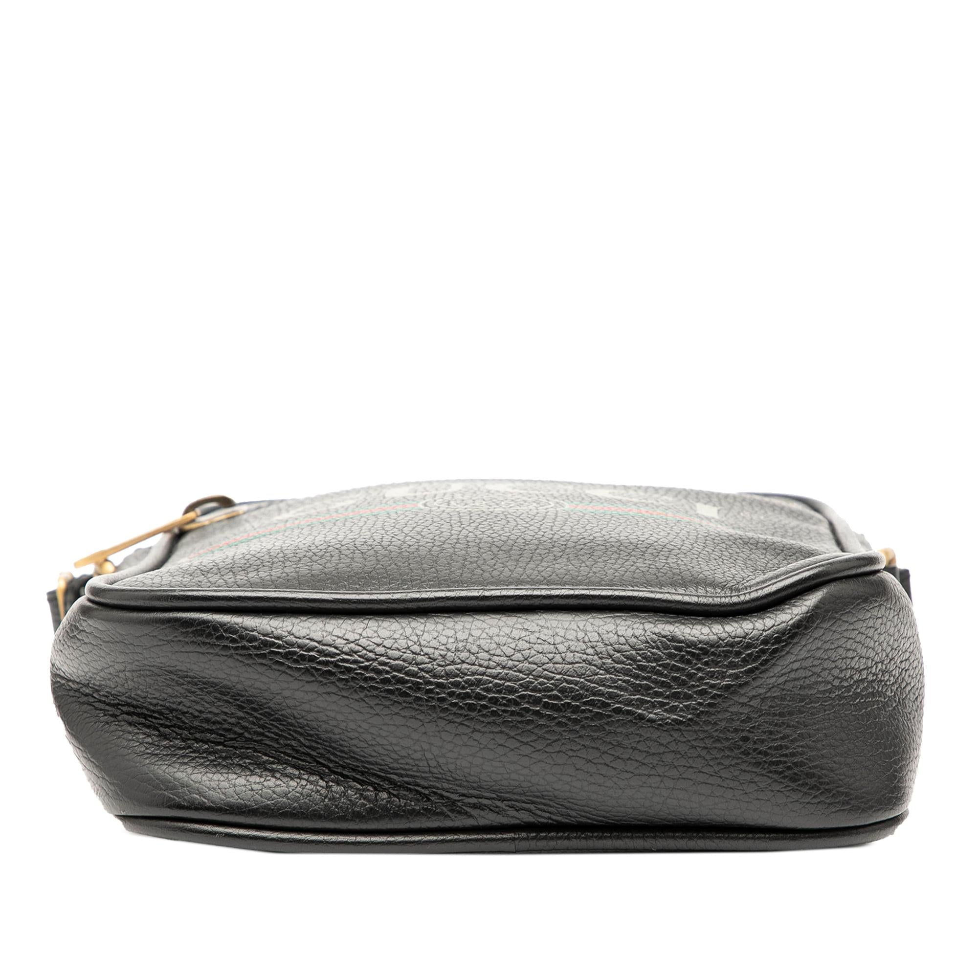 Gucci Grained Calfskin Logo Crossbody