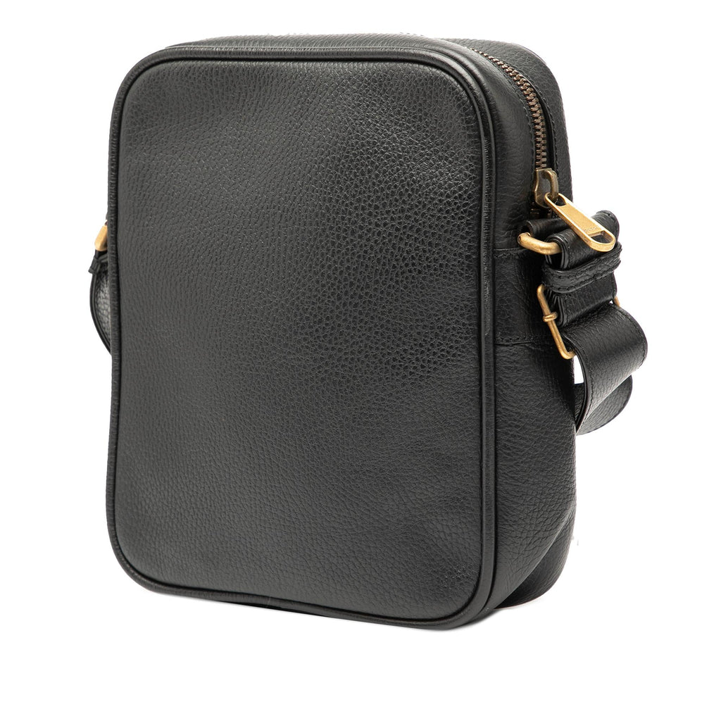 Gucci Grained Calfskin Logo Crossbody