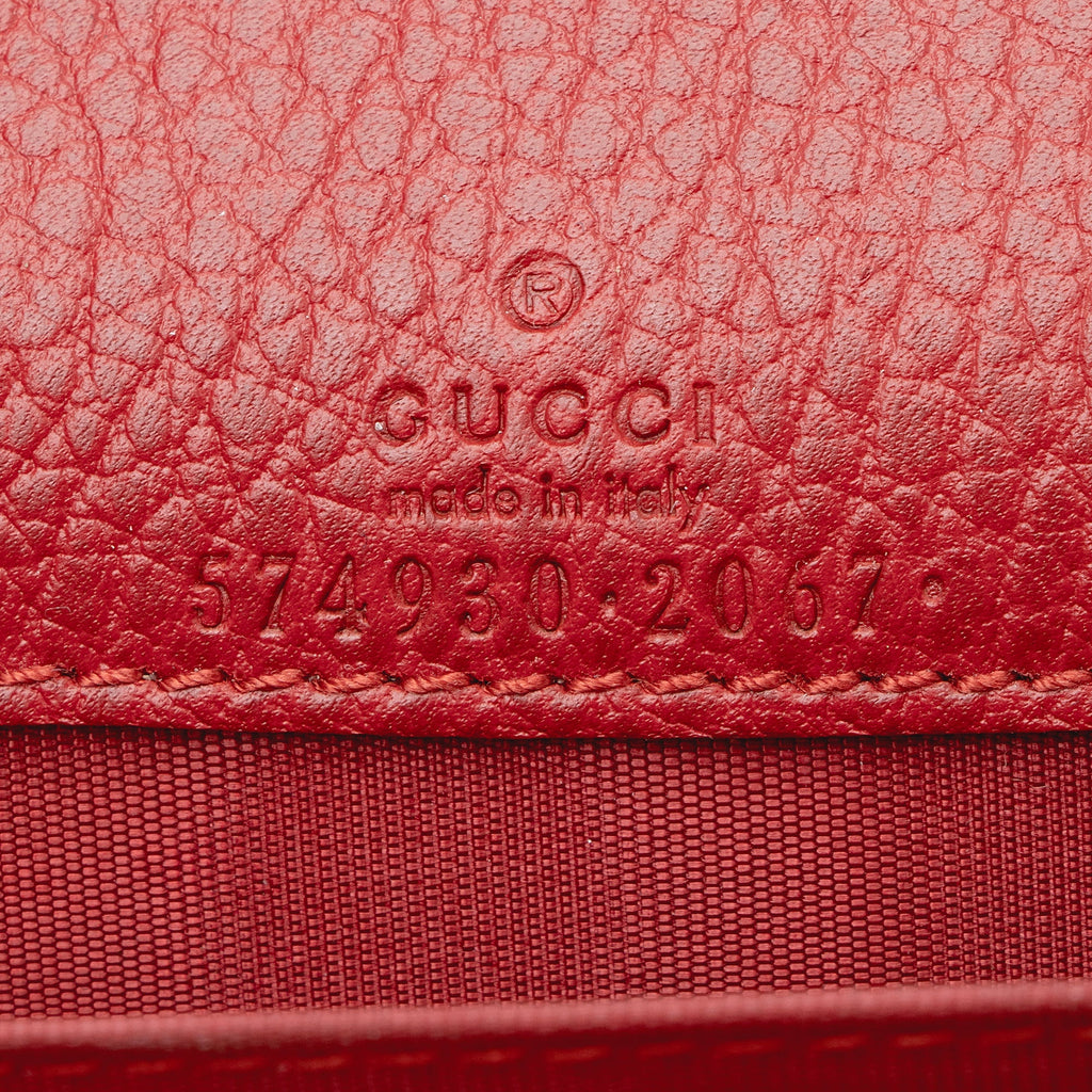 Gucci Grained Leather Dionysus Card Case Chain Bag (SHF-22357)