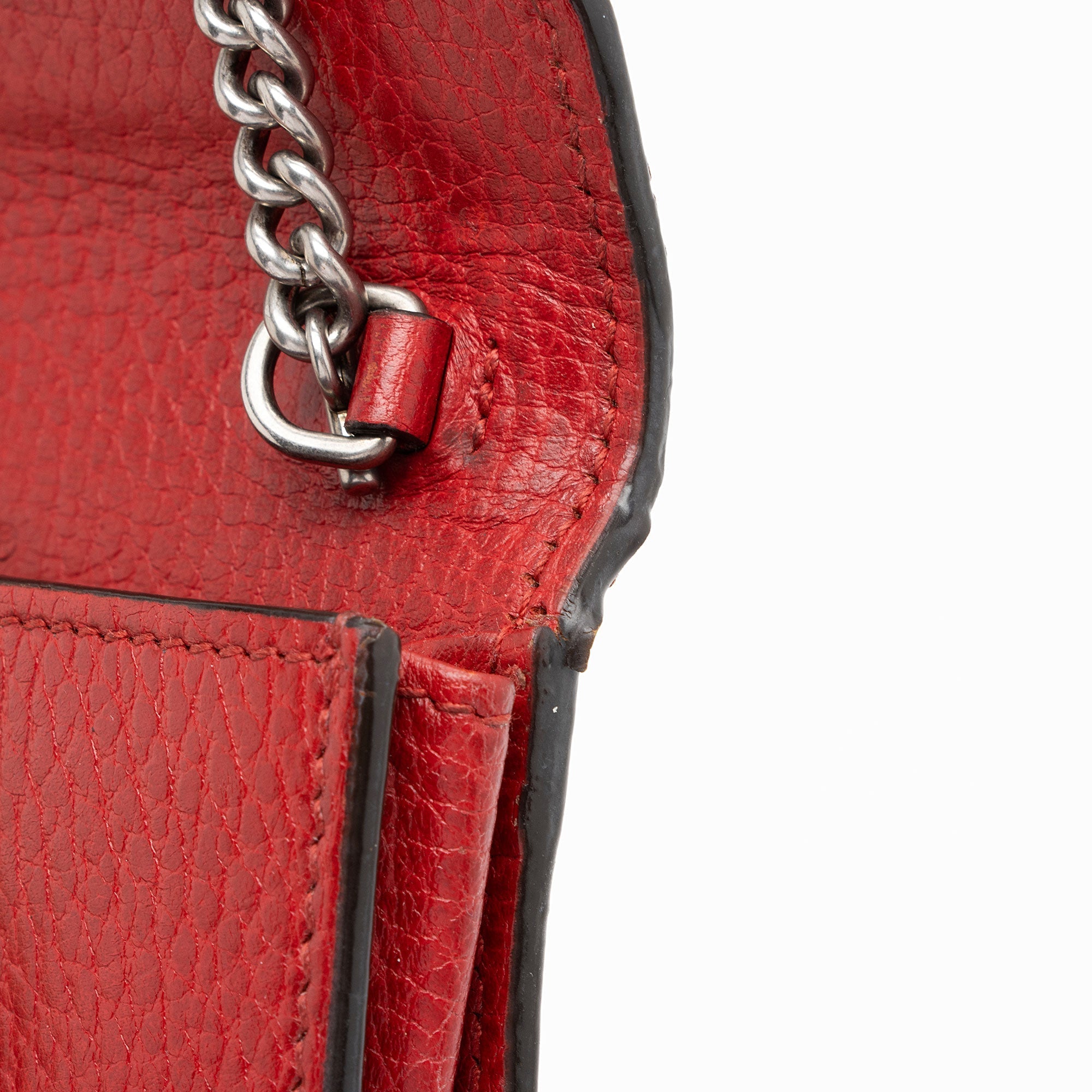Gucci Grained Leather Dionysus Card Case Chain Bag (SHF-l9jmCE)