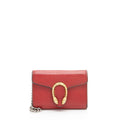 Gucci Grained Leather Dionysus Card Case Chain Bag (SHF-l9jmCE)
